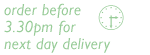 order before 3pm and get free next day delivery