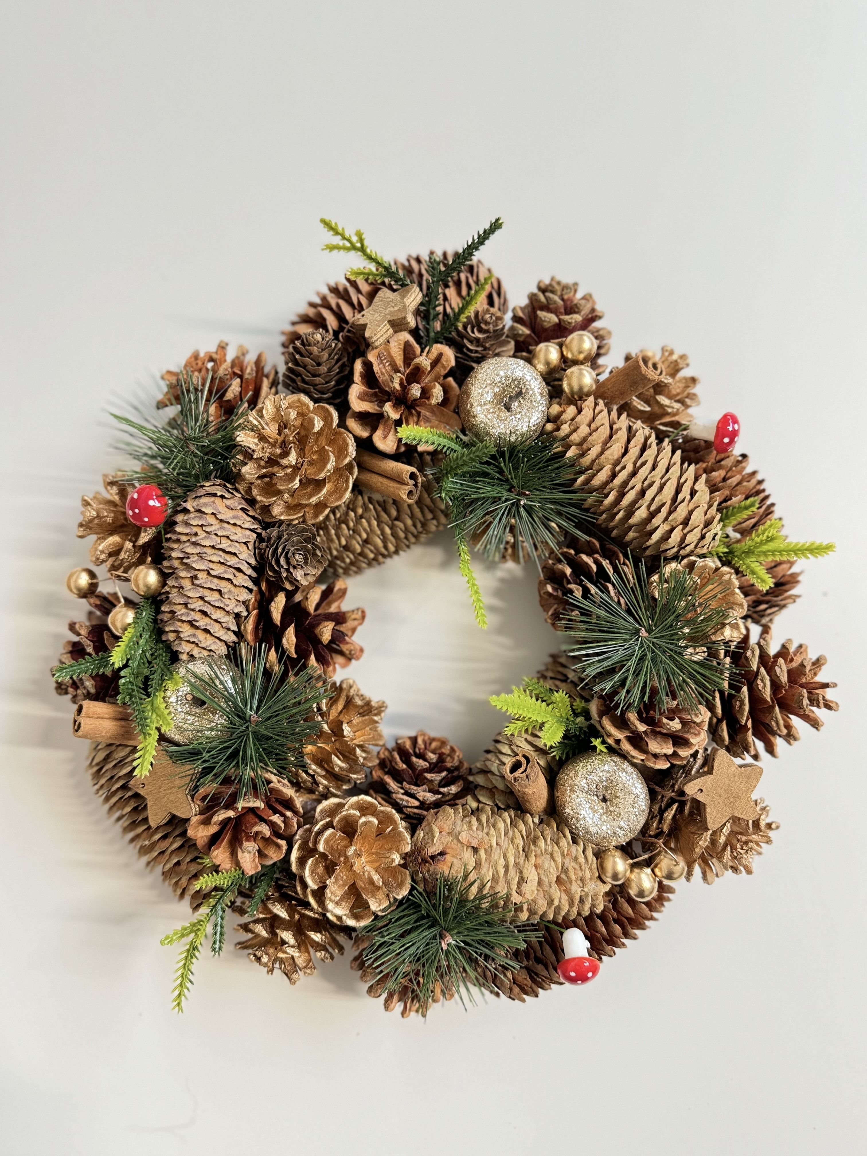 Golden Christmas Wreath