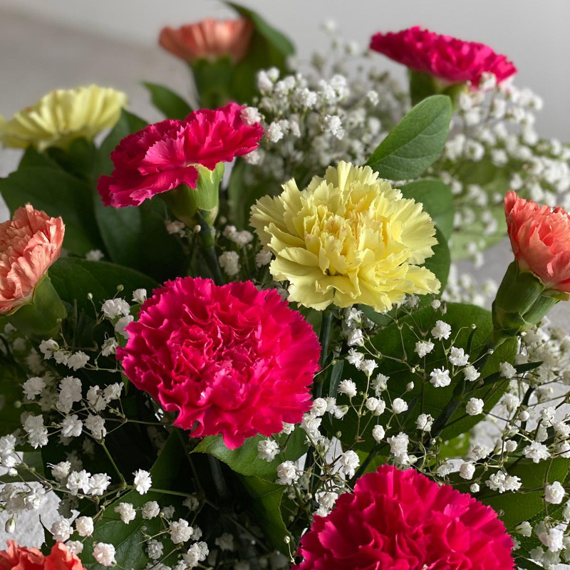 Mixed Carnations for UK flower delivery from Clare Florist.